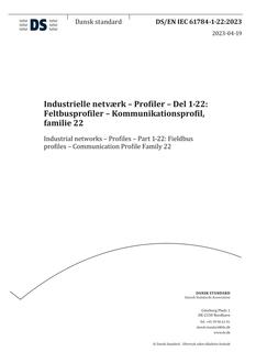 DANSK DS/EN IEC 61784-1-22