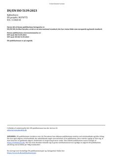 DANSK DS/EN ISO 5139