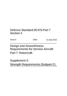 MODUK DEF STAN 00-970: PT 7: SEC 2: SUPP 3