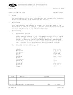 FORD WSE-M1A334-A1