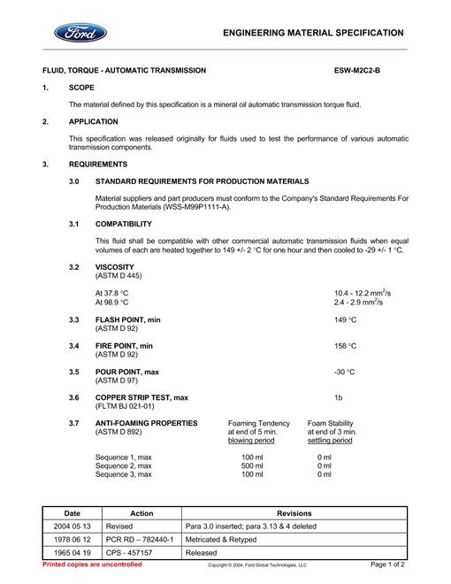 FORD ESW-M2C2-B