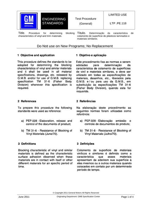 GMSA LTP .PE.118
