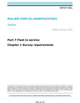 DNV DNVGL-RU-YACHT PART 7 CHAPTER 1