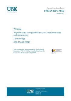 AENOR UNE-EN ISO 17658