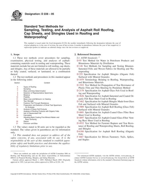 ASTM D228-05