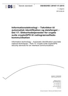 DANSK DS/ISO/IEC 29167-17