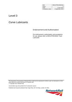 NR NR/L3/TRK/3530/A01 ISSUE 1