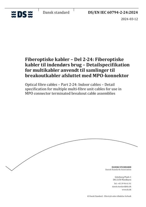 DANSK DS/EN IEC 60794-2-24