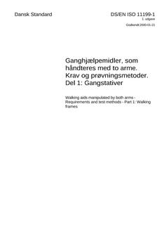 DANSK DS/EN ISO 11199-1