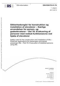 DANSK DS/CEN/TS 81-76