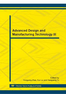Advanced Design and Manufacturing Technology III