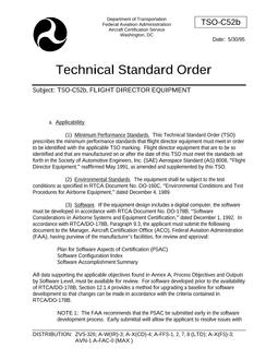 FAA TSO C52B