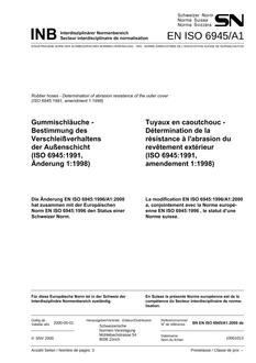 SNV SN EN ISO 6945/A1