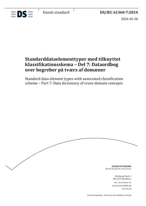 DANSK DS/IEC 61360-7