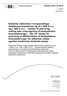 DANSK DS/EN 61557-16