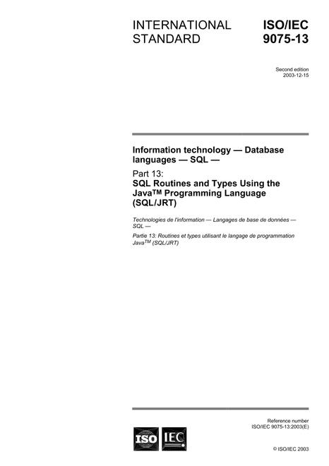 ISO/IEC 9075-13:2003