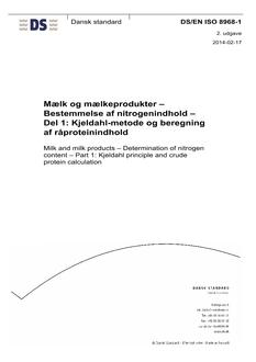 DANSK DS/EN ISO 8968-1