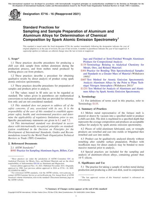 ASTM E716-16(2021)