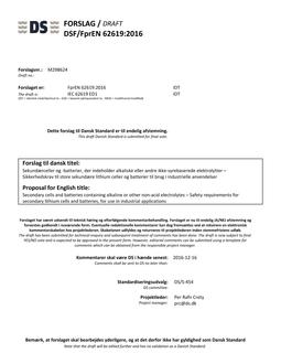 DANSK DSF/FPREN 62619