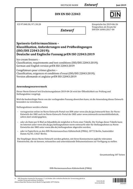 DIN EN ISO 22043 - DRAFT