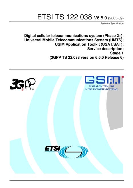 ETSI TS 122 038