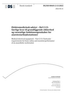 DANSK DS/ISO 80601-2-13