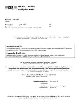 DANSK DSF/PREN 16091