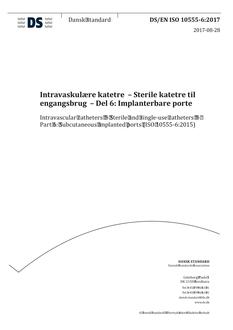 DANSK DS/EN ISO 10555-6