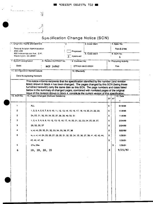FAA FAA-E-2786 CHG NOTICE 6