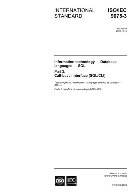ISO/IEC 9075-3:2003