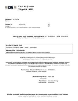 DANSK DSF/PREN 13261