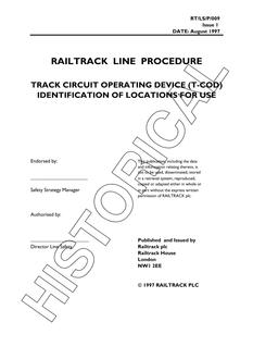 NR RT/LS/P/009 ISSUE 1