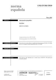AENOR UNE-EN ISO 19119