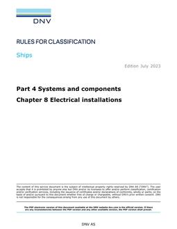 DNV DNV-RU-SHIPS PART 4 CHAPTER 8
