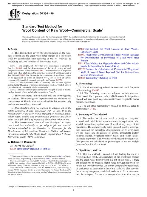 ASTM D1334-18