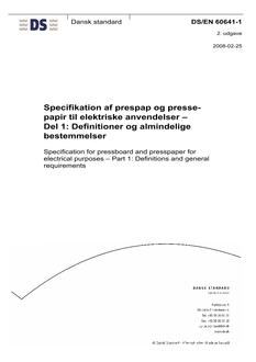 DANSK DS/EN 60641-1