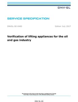 DNV DNVGL-SE-0480