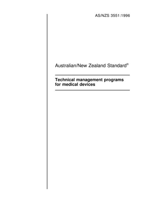 AS/NZS 3551:1996