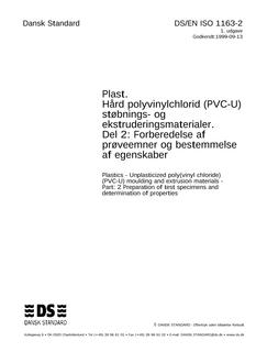 DANSK DS/EN ISO 1163-2