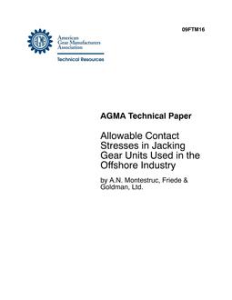 AGMA 09FTM16
