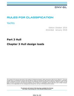 DNV DNVGL-RU-YACHT PART 3 CHAPTER 3