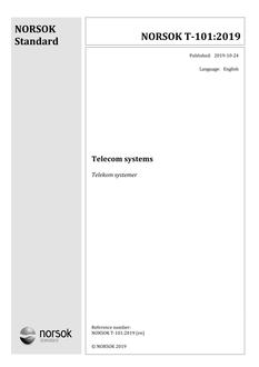 NORSOK T-101:2019
