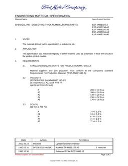 FORD ESF-M99B156-A