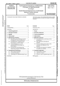 VDI VDI 5703 BLATT 1