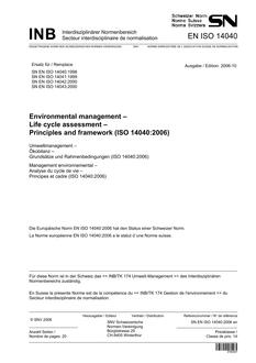 SNV SN EN ISO 14040