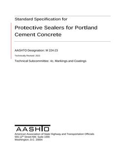 AASHTO M 224-23