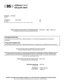 DANSK DSF/PREN 14024