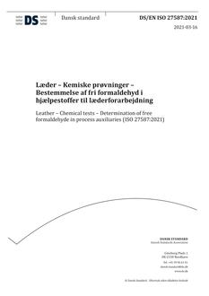 DANSK DS/EN ISO 27587