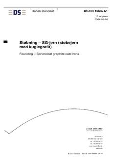 DANSK DS/EN 1563+A1