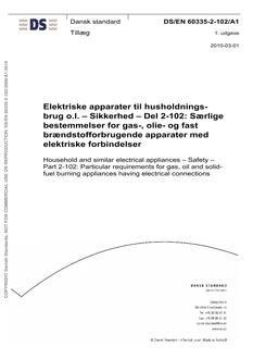 DANSK DS/EN 60335-2-102
